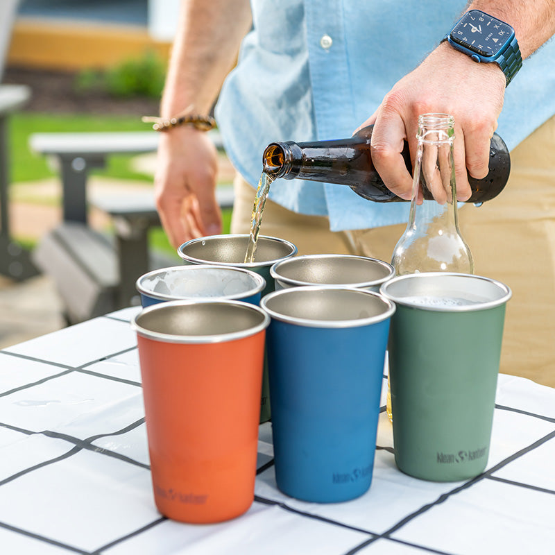 16oz Pint Cup - 3 Pack - Red, White and Blue